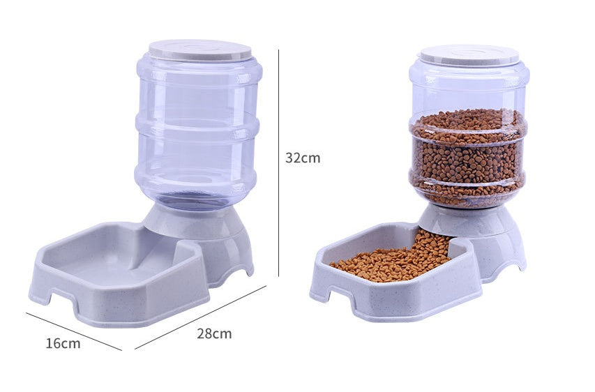 Pawsome Auto Feeder + Fountain – Keep Your Pet Happy & Covered