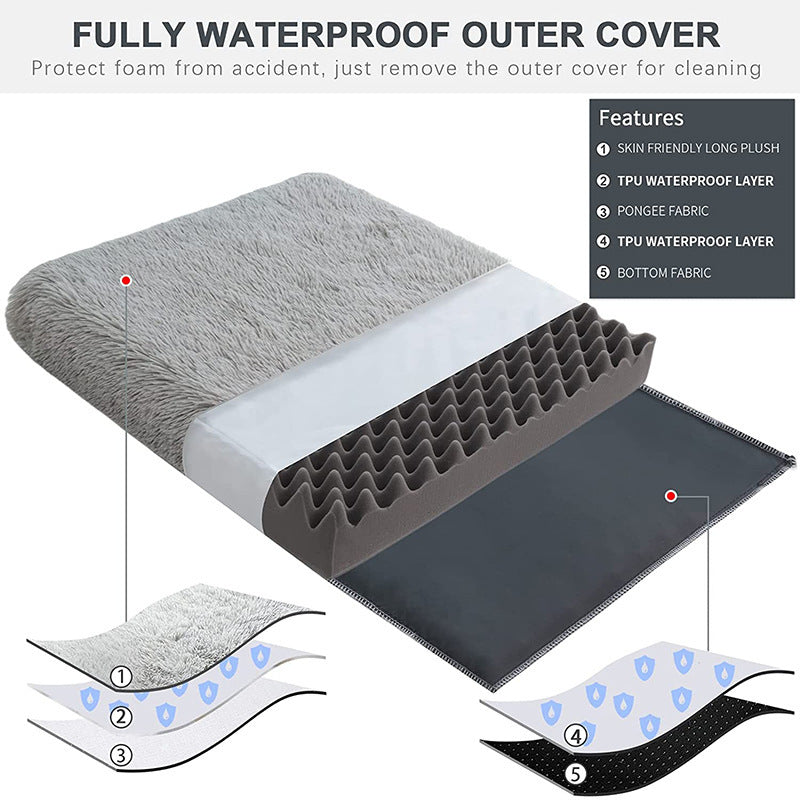 Wave Memory Foam Bed for Ultimate Pet Comfort