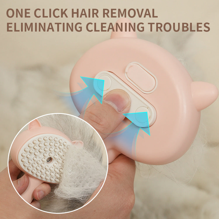 Pet Grooming Brush — Clean, Mist, & Massage Magic!